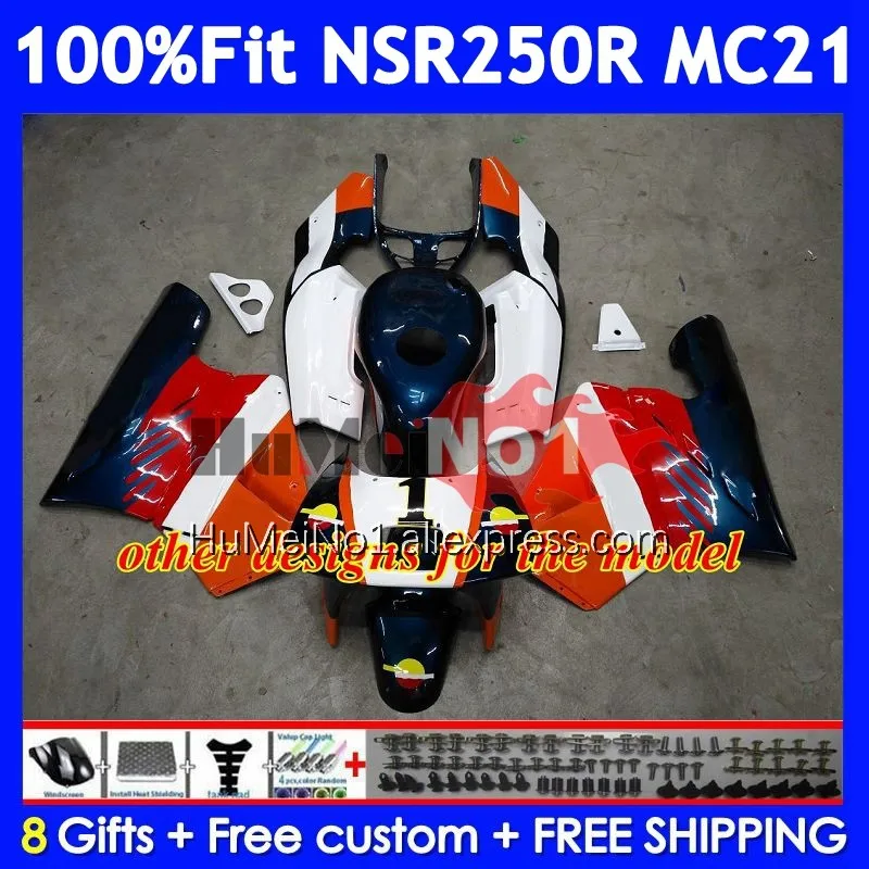 Injection For HONDA NSR250R Stock blue MC21 PGM3 1990 1991 1992 1993 15No.45 NSR250 NSR 250 R RR NSR 250R 90 91 92 93 Fairing