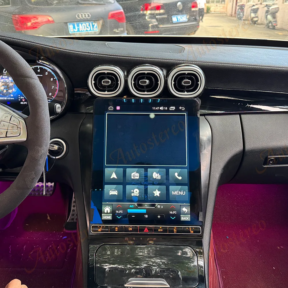 

12.1 inch Android 15 For Mercedes Benz C Class W205 GLC X253 2015-2022 NTG5.5 Car GPS Navigation Multimedia Player Head Unit