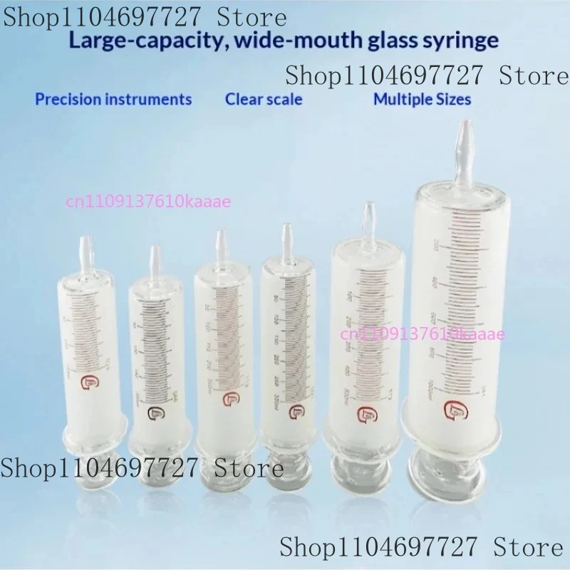 150Ml/200Ml/250Ml/300Ml/500Ml/1000Ml All Syringes Sausage Device Glass Injector Large Caliber
