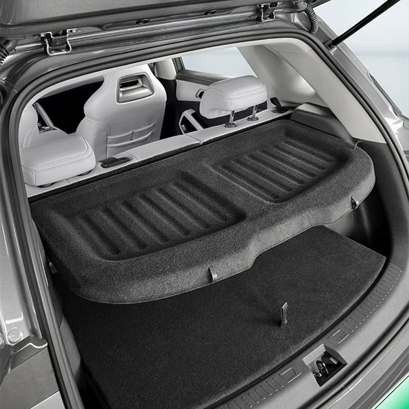 

For BYD YUAN UP 2024-2025 Accessories Interior Black Car Rear Trunk Storage Panel Scalable Curtain Organize Storage Panel