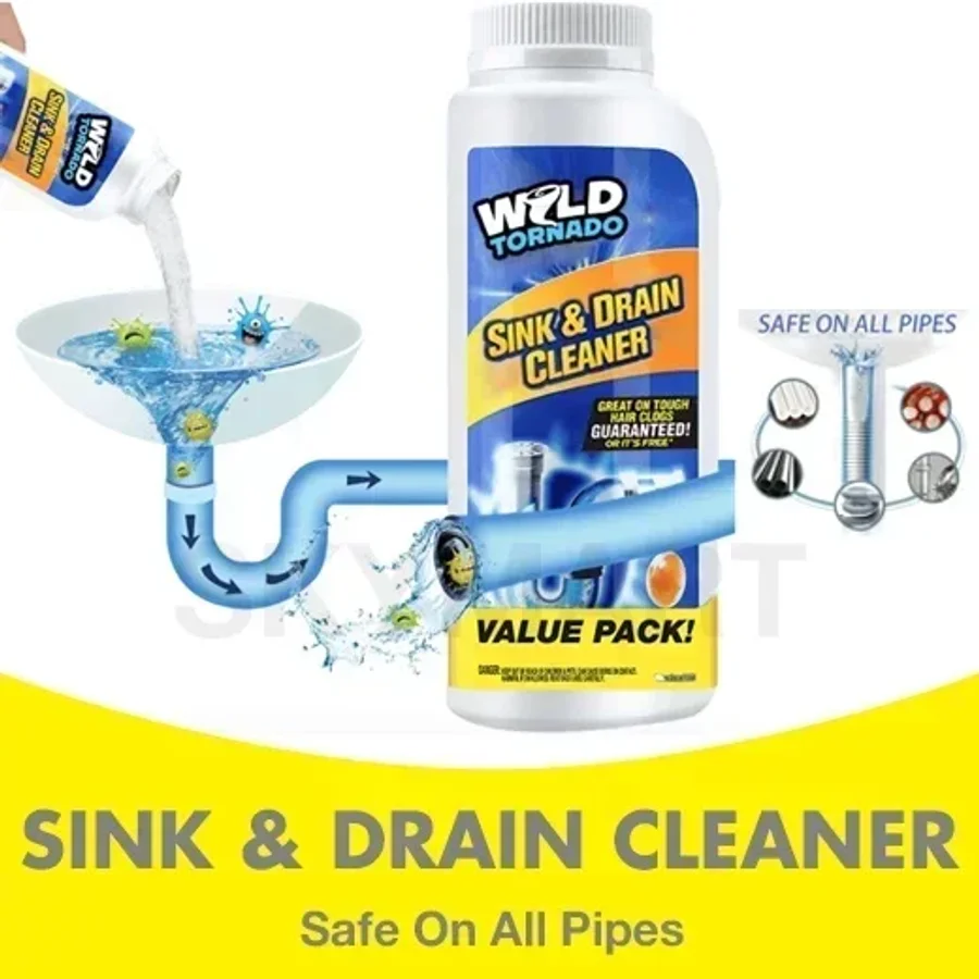

Sink Drain Cleaner Chemical for Kitchen Toilet Pipe Dredging Clear Choke Clear Pipe Sink Cleaner Pipe Cleaner