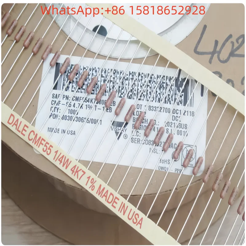 10pcs 1/4W 4.7K 0.25W 4.7K 4K7 1% VISHAY high-precision resistor
