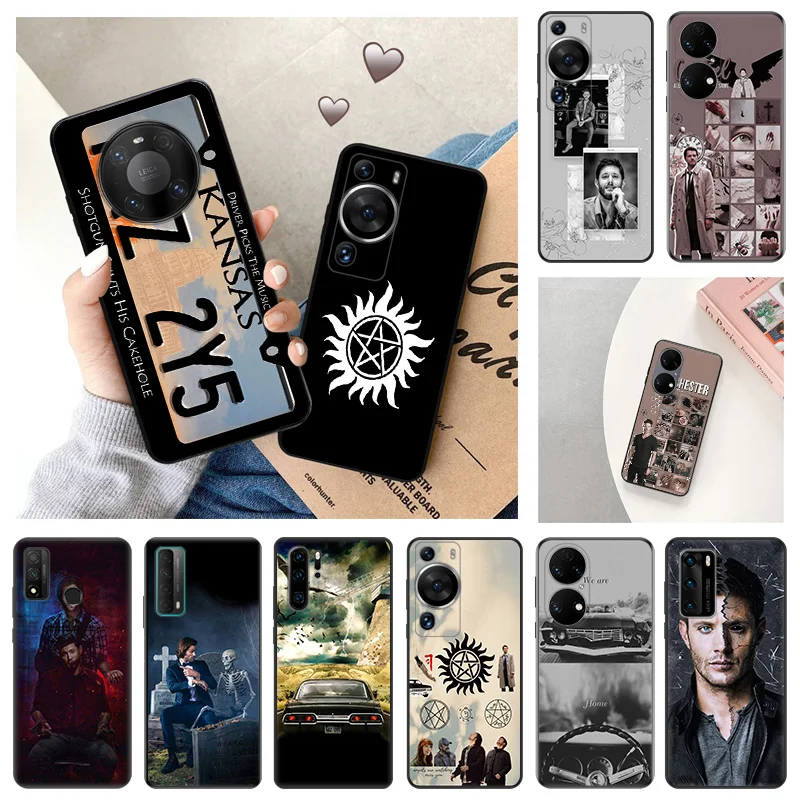 Ultra Thin Soft Case For Huawei P40 P30 Lite P20 Pro Smart Moto G200 G30 G31 One Fusion Supernatural Dean Black Color Back Cover