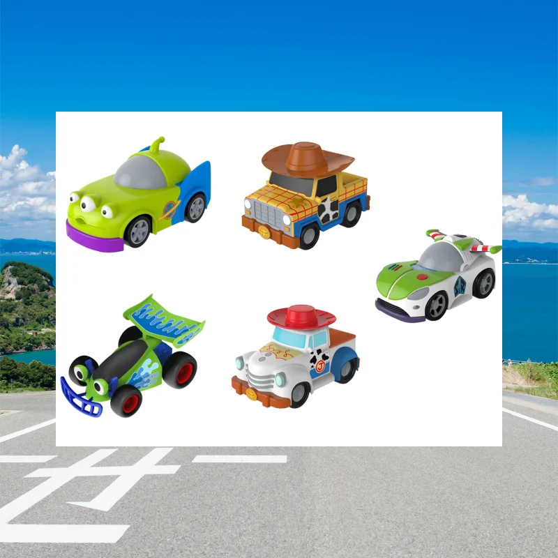 

Anime Figure Toy Story Inertial Scooter Action Figures Woody Buss Jesse Alien Character Friction Car Child Collection Toys Gifts