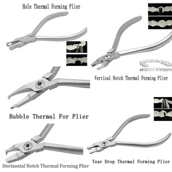 Pinza per allineamento ortodontico dentale Denxy pinza per perforazione per fori fermo per allineatori trasparenti pinze a strappo tutore invisibile invisibile