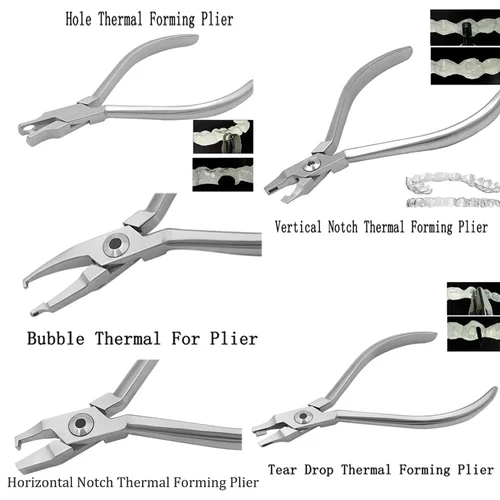 Alineador de alicates, alicates perforadores, retenedor, alineadores transparentes, alicates de lágrima, soporte de ortodoncia invisible invisible