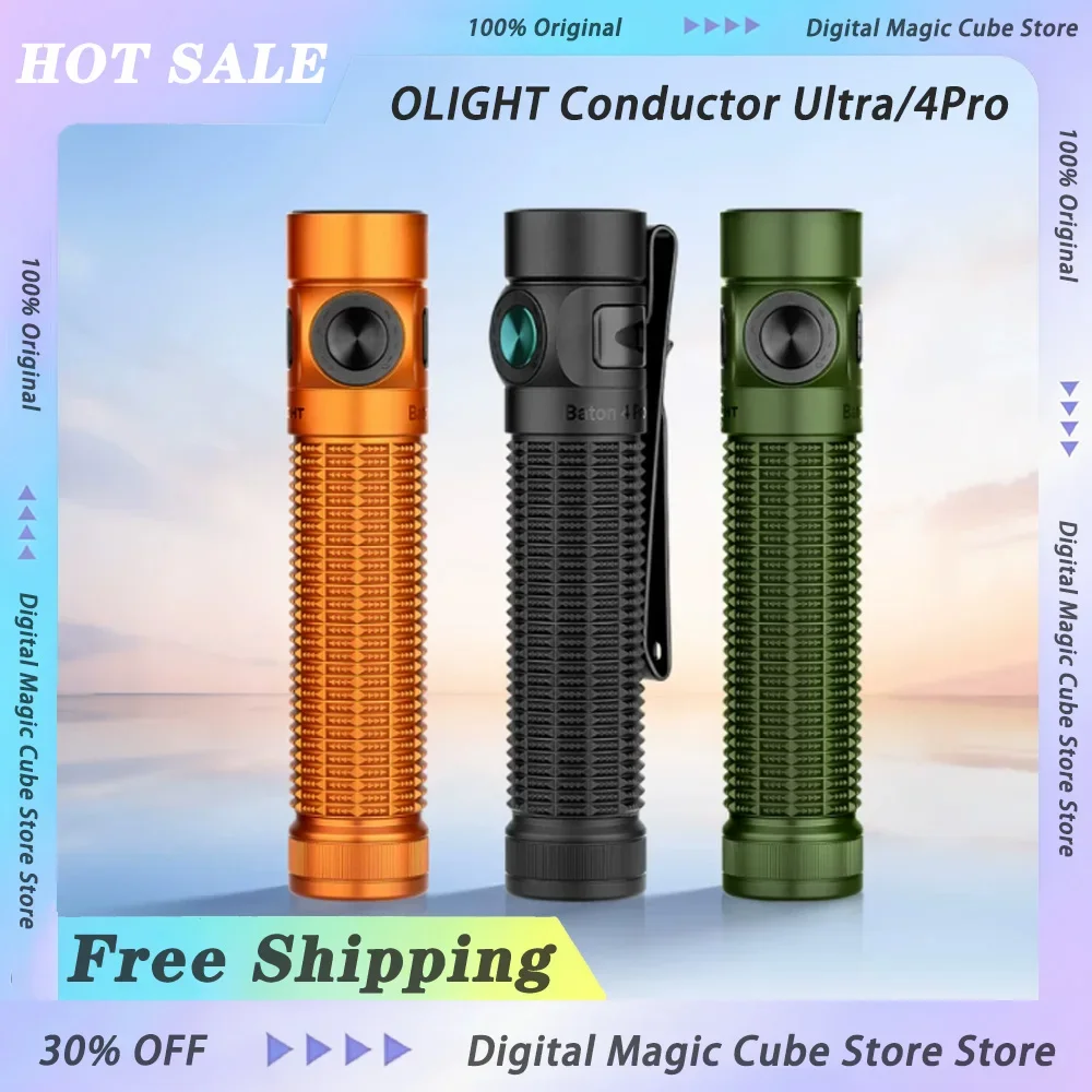 

New OLIGHT Conductor Ultra/4Pro Rechargeable Strong Light Portable Small Ultra-bright Flashlight For Outdoor Camping Gaming Gift