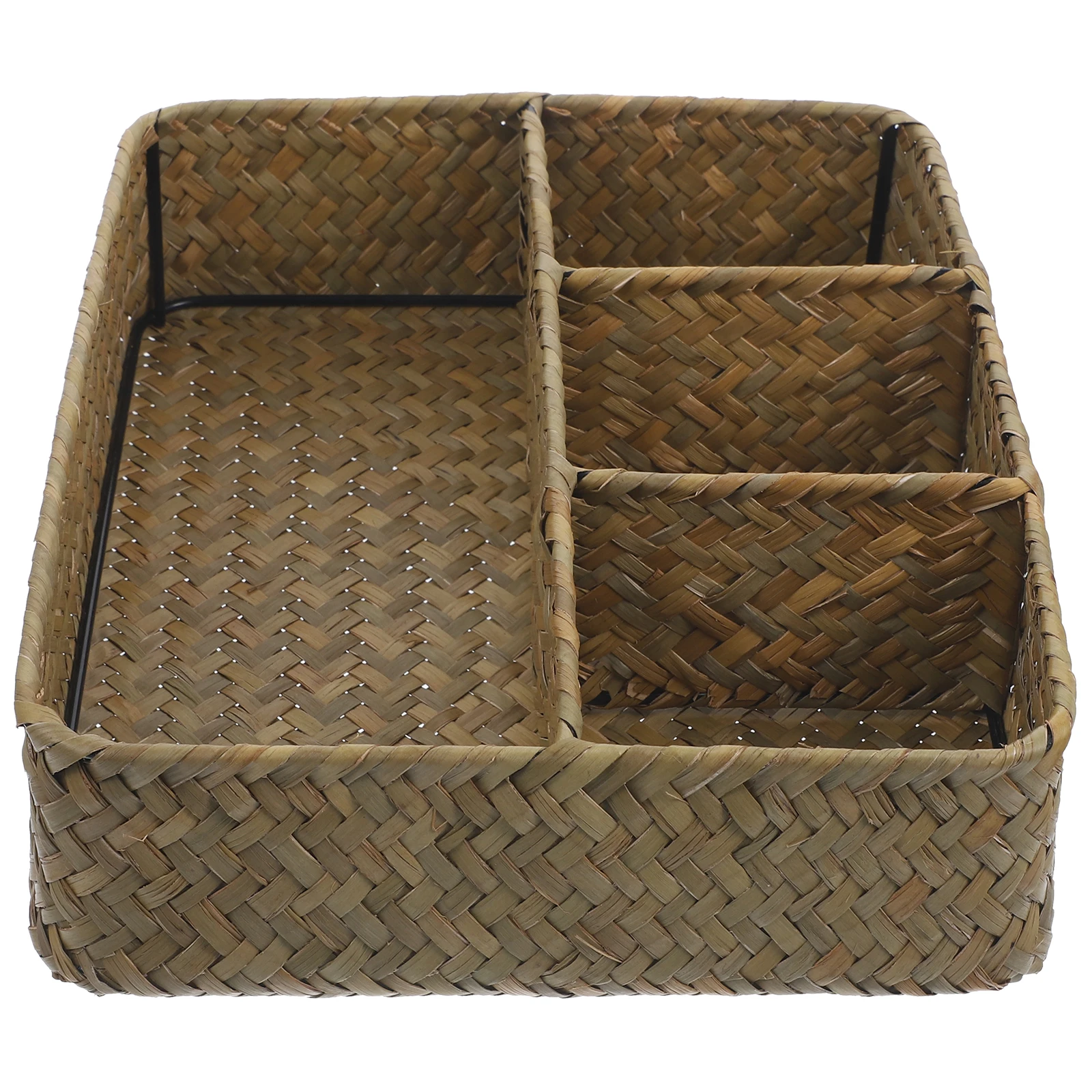 

Rustic Bulrush Baskets Coffee Tea ganizer Countertop Container Drawer Coffee Tea ganizer Station Accessories Home Decor