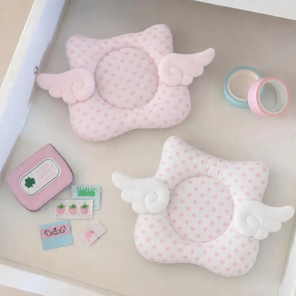 Heart Print Cute Cartoon Cat Coasters Angel Wings Decoration Cotton Insulated Coaster Thicken Non-slip Placemat Home Decoration
