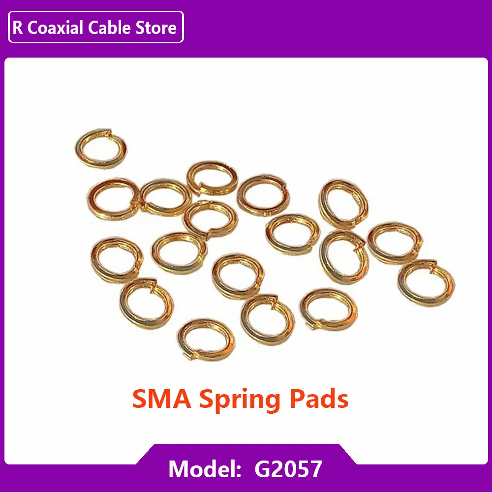 100 pz/lotto SMA Dadi A Vite/Rondelle Distanziali/Molla Pad per RP-SMA/SMA Femmina Paratia Jack All'ingrosso