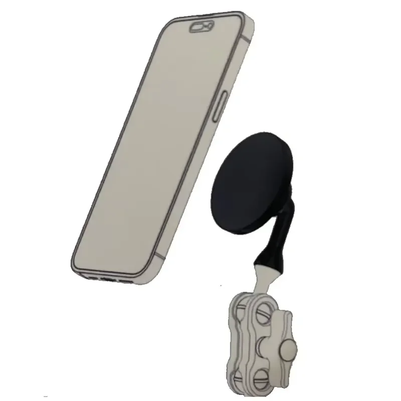 EE1 for 17mm Straight Bend Ball 360 Rotating Tripod Magnetic Stand for Phone Golf Magnetic Holder