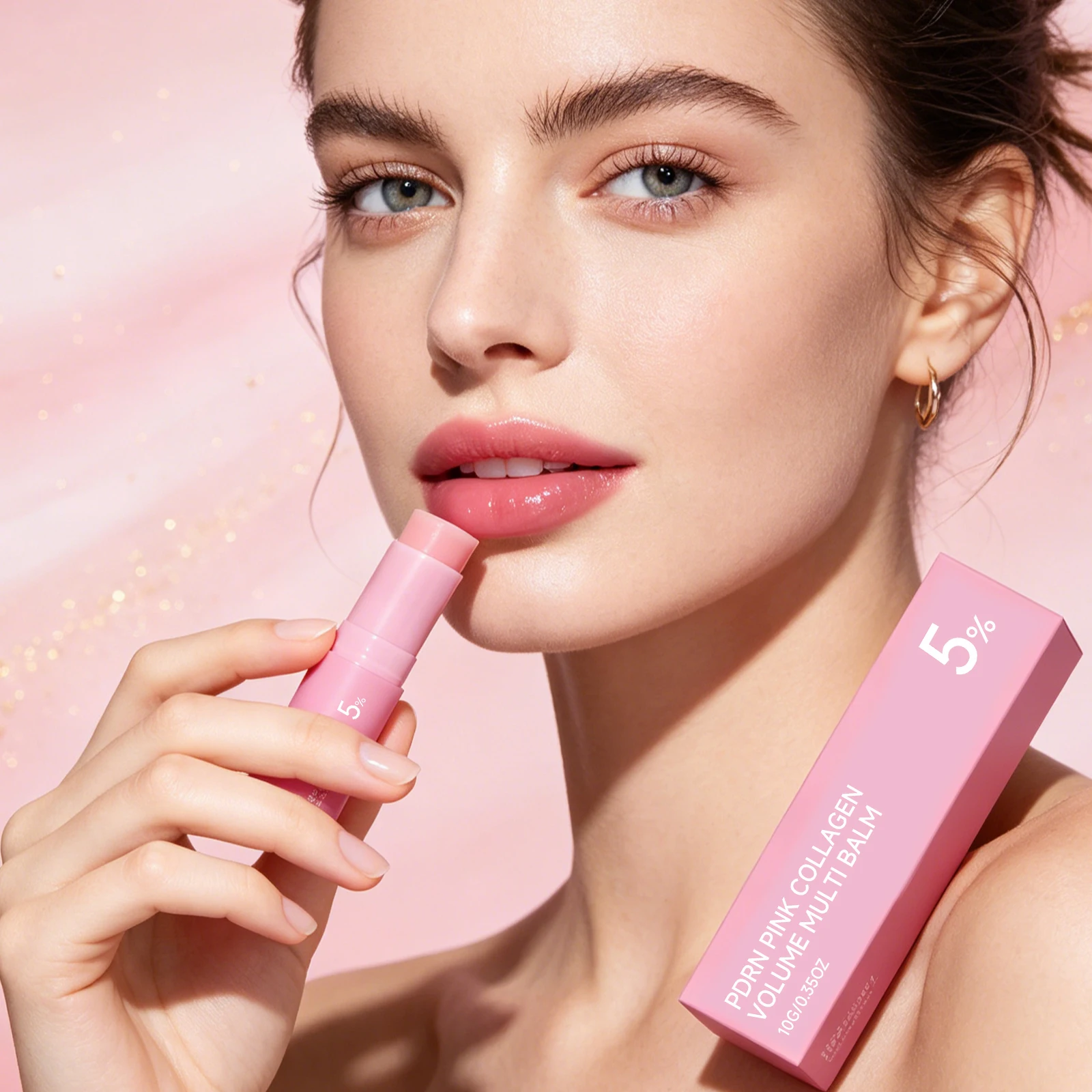 Baume multi-collagène revitalisant pour la peau, réduit la rugosité, répare les peaux abîmées, illumine le teint, lisse les ridules, baume multi-collagène en stick PDRN