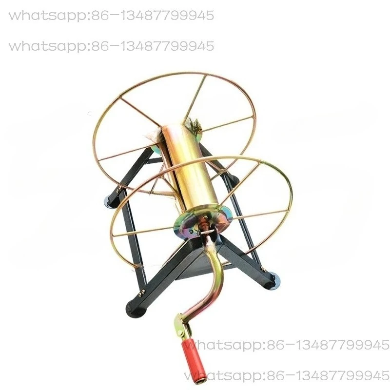 ​-​-農業用スプレーホースリール-100m-高圧灌漑パイプワインダー（殺虫剤散布機用収納ラック付き）-​