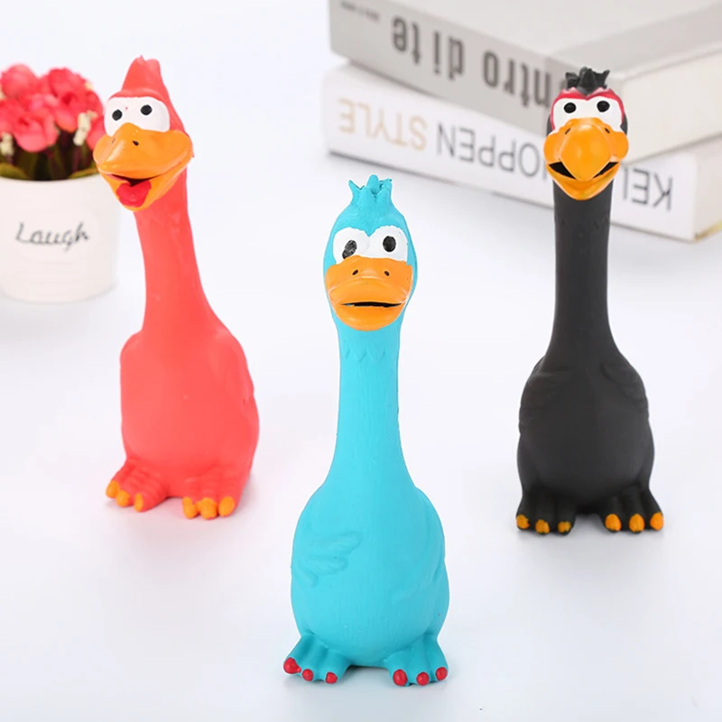 Dog Sound Toy Scream Chicken Pet Dog Toy Release Chicken Squeezing Sound Dog Chewing Toy Durable Rubber Pet Toy