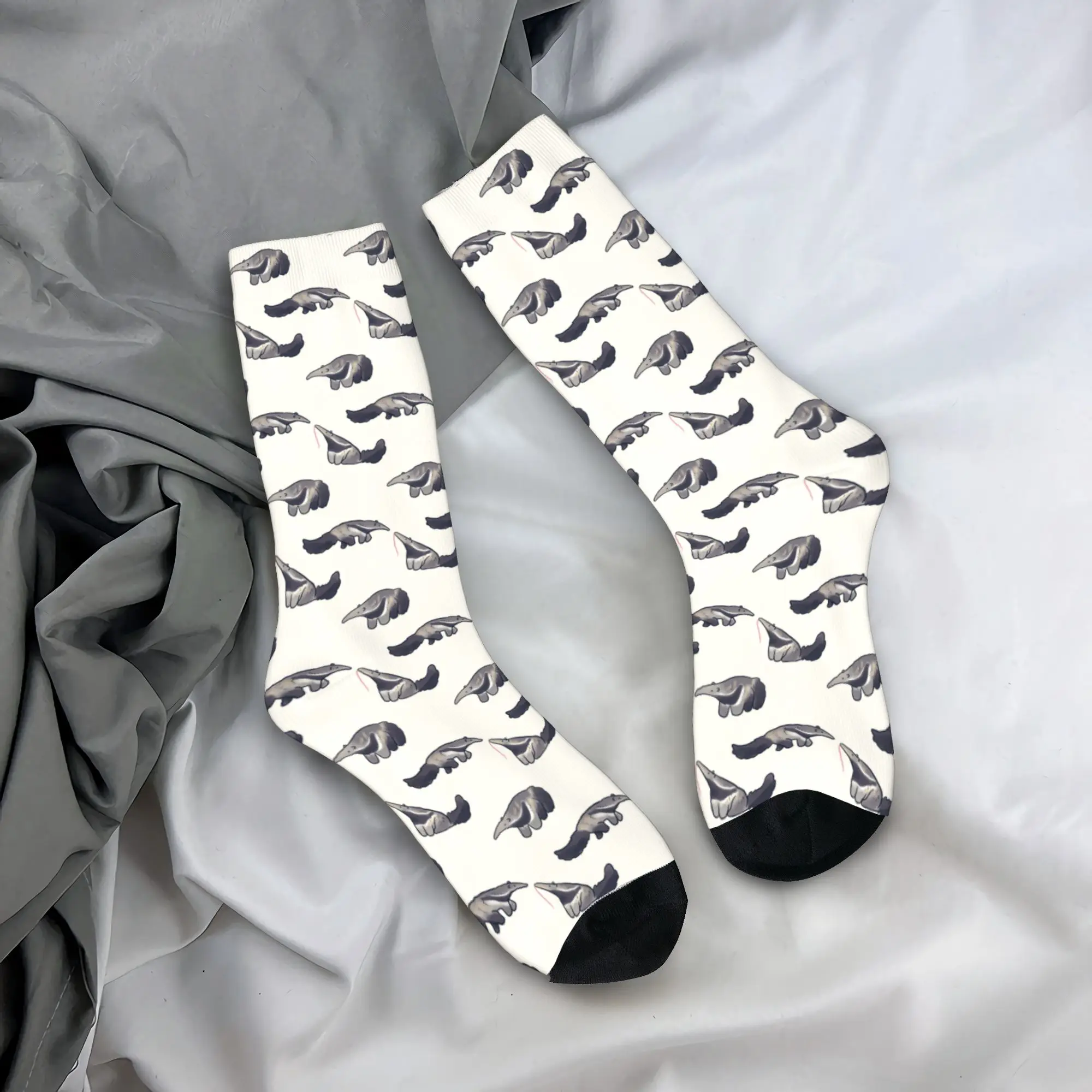 

All Seasons Crew Stockings Giant Anteaters And Ants All Over Socks Harajuku Hip Hop Long Socks Accessories for Men Women Gifts
