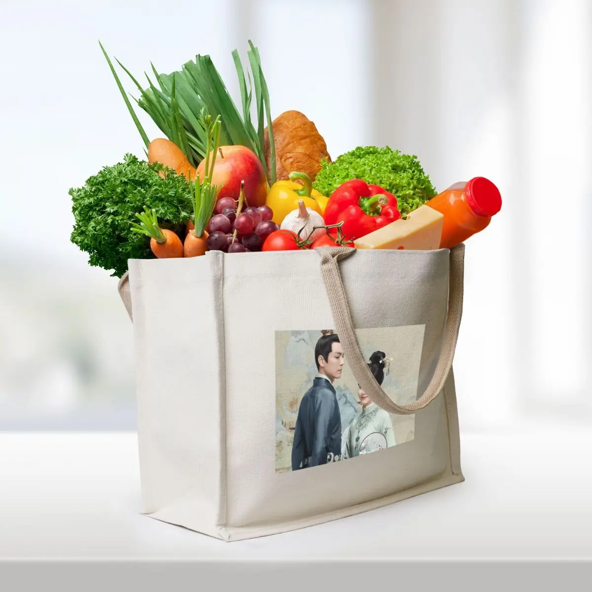 حقيبة قماش The Sword and the Brocade Tote حقيبة تسوق مخصصة قابلة للطي