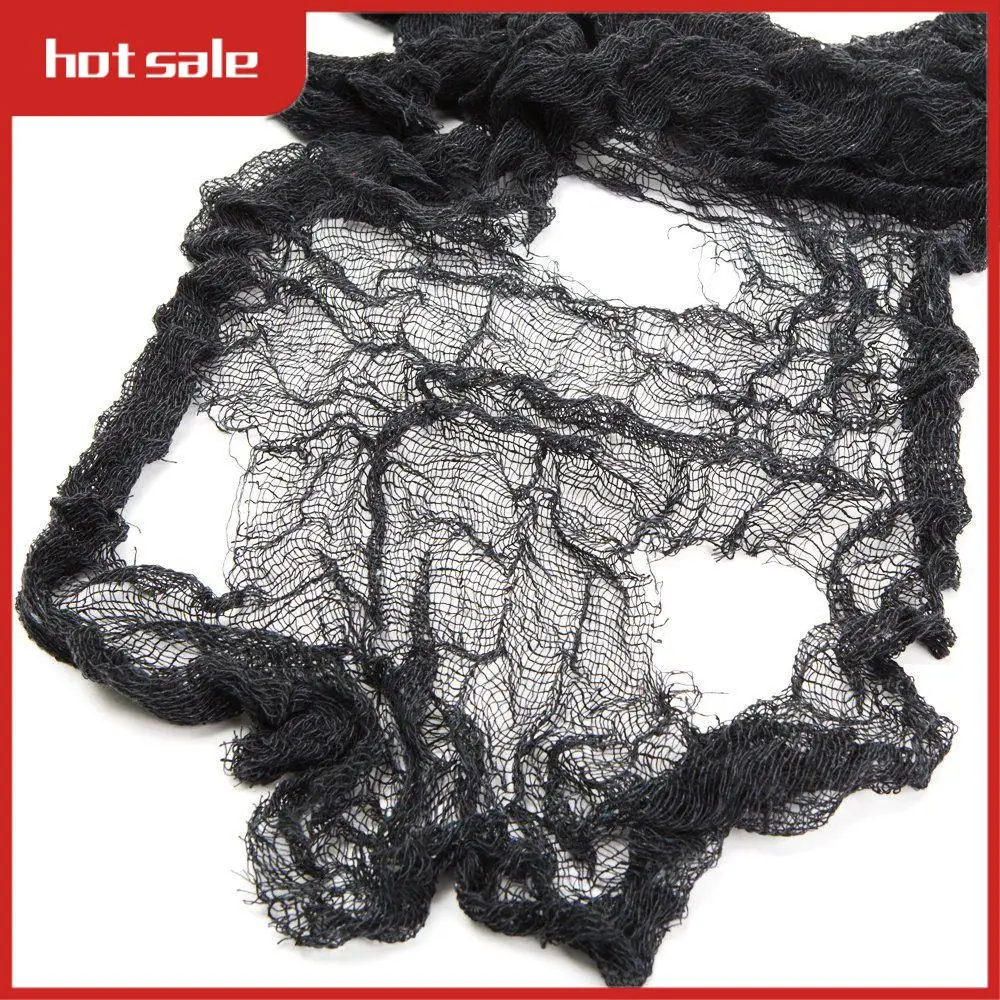 

A21I-2Pcs Halloween Horror Decoration Gauze For Halloween Office, Party, Doors And Windows, Parking Lot, Lawn Scene Layout