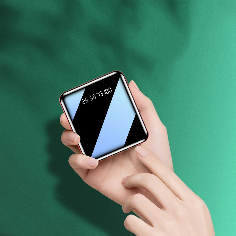 Mini Power Bank 20000mAh Built in Cable Portable Fast Charger Powerbank for iPhone Samsung Huawei Xiaomi External Spare Battery