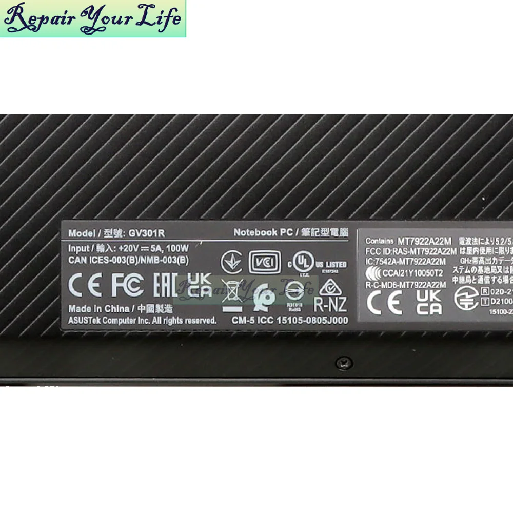 Notebook CPU GPU Cooler Fan For ASUS ROG Flow X13 GV301RA GV301RE GV301RC 2-in-1 Gaming Ultrabook 13NR0A20T02011 13NR0A20T03011 - Image 5