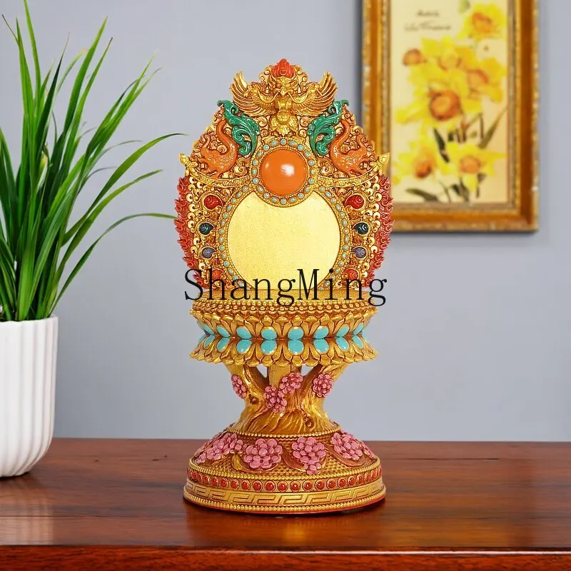 

DSA Buddhist platform Buddhist resin painted ethnic style Buddhist niche home desktop display decoration