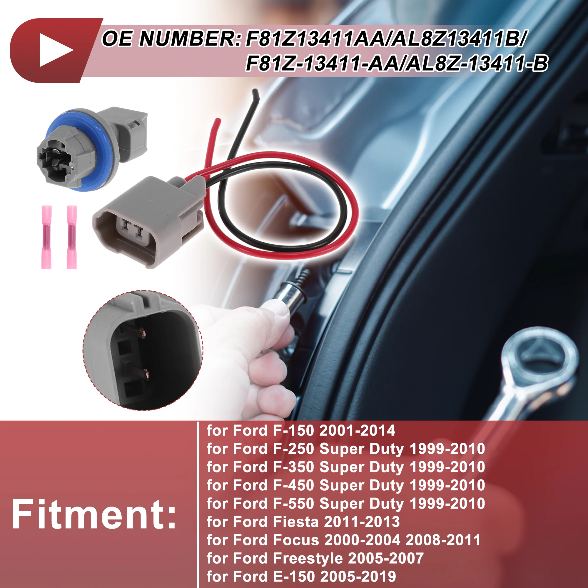 

X Autohaux розетка освещения номерного знака для Ford F-150 2001-2014 No F81Z13411AA