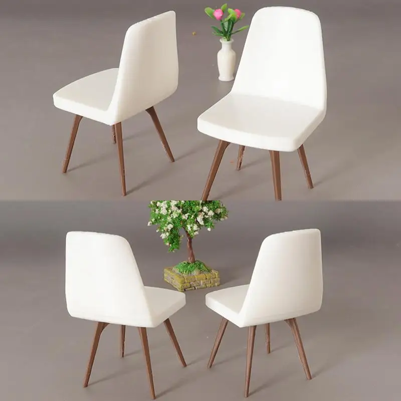 

1/12 Dollhouse Simulation Mini Chair Model Dollhouse Furniture Decoration Toy Dolls House Micro Scene Construction Props