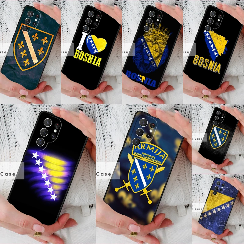 Bosnia Flag Phone Cover Case for Samsung Galaxy S26 Ultra S20 FE Note 10 S24 S23 S21 S25 Plus S22