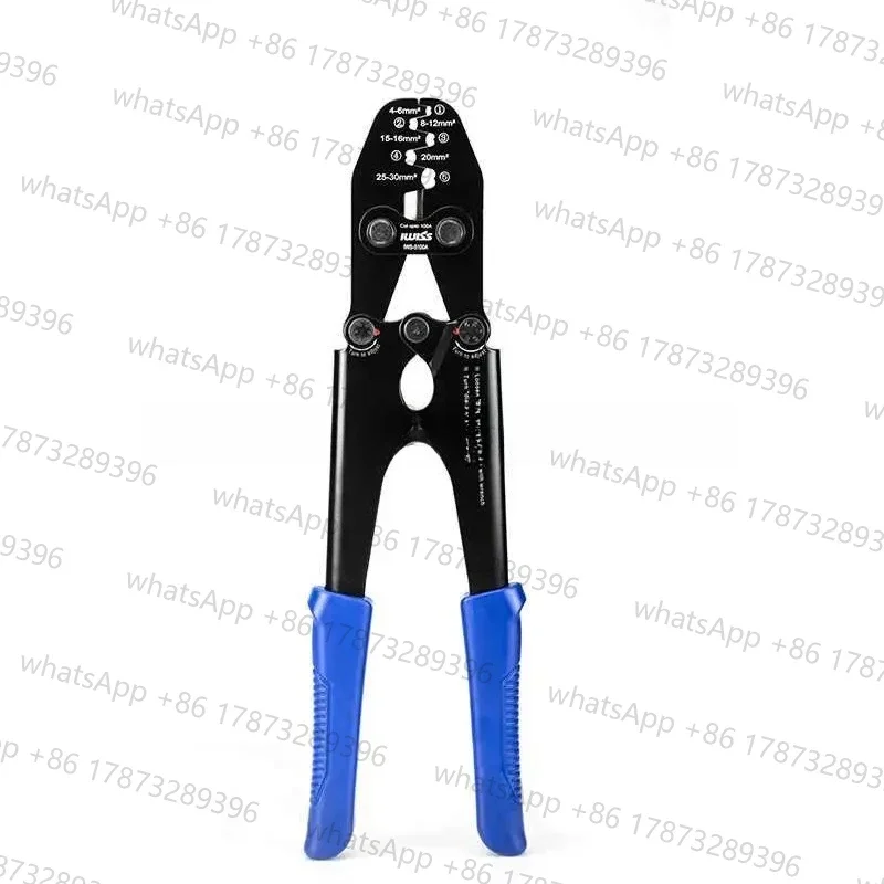 IWISS IWS-5100A عروات البطارية وموصلات الأسطوانة المفتوحة أدوات كماشة العقص تعمل مع سلك AWG 16-4 ذو طيات