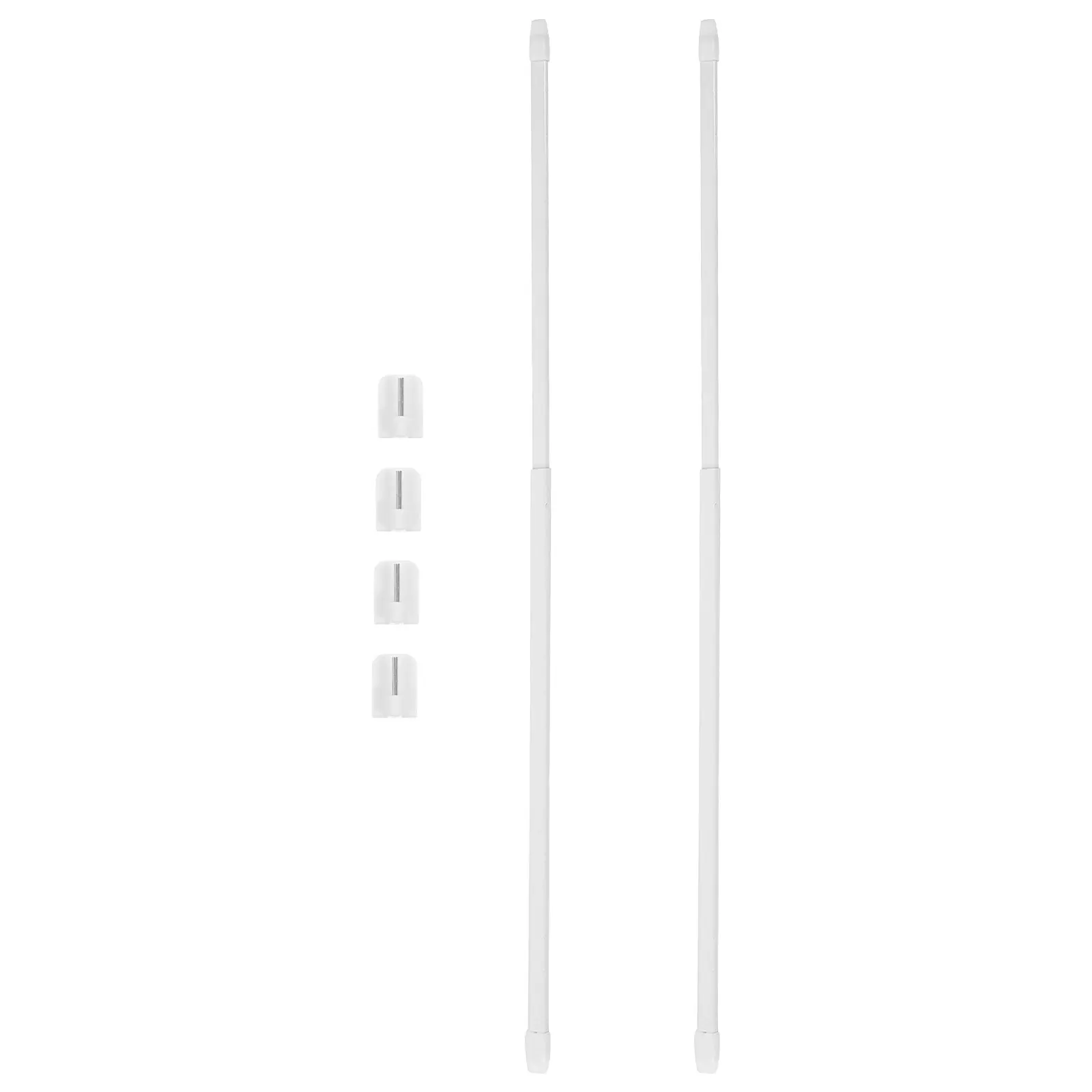 

Telescopic Shower Curtain Rod for Bathroom Pole No Drilling Adjustable Rail Accessories Extendable