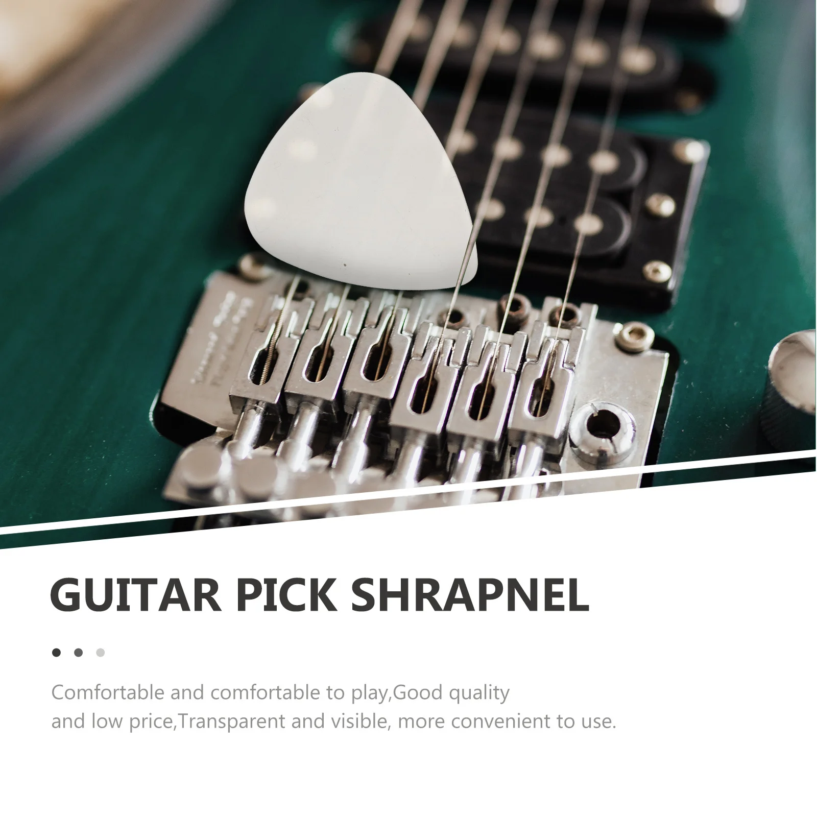 

10Pcs Guitar Picks Plastic Transparent Durable Portable Handy Practical Stringed Instrument Tool Plastic Guitar Pick