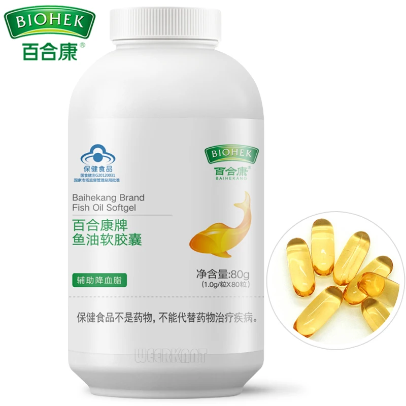 

Omega-3 Fish Oil 1000 Mg DHA EPA Capsules