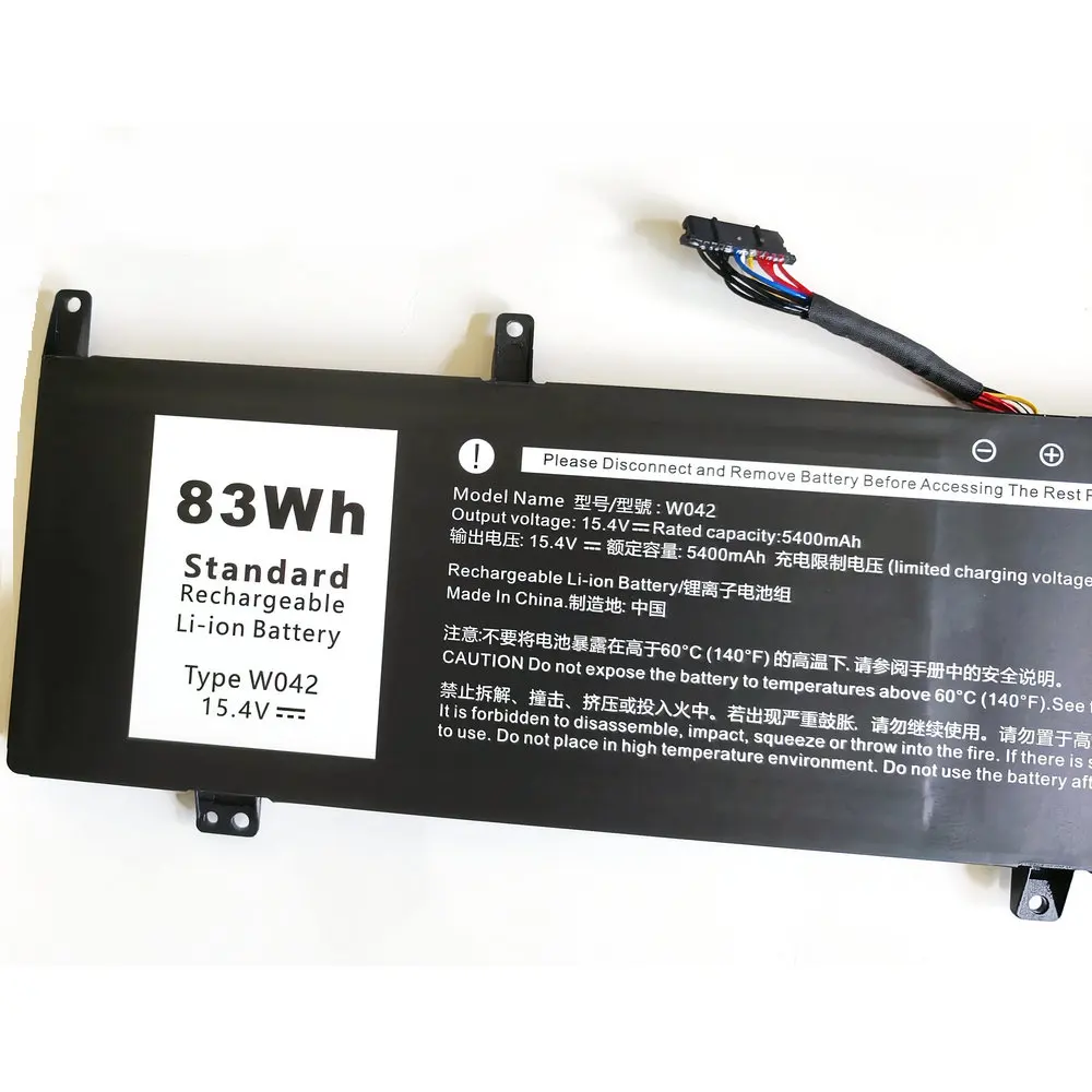 High Quality 15.4V 83Wh W042 Laptop Battery For WooKing X16 For FireBat ZhongYan U6 U5E HW042F01 HWO42AF01 W042-83