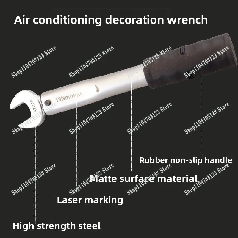 

Portable and practical air conditioner nut single opening fixed torque torque wrench