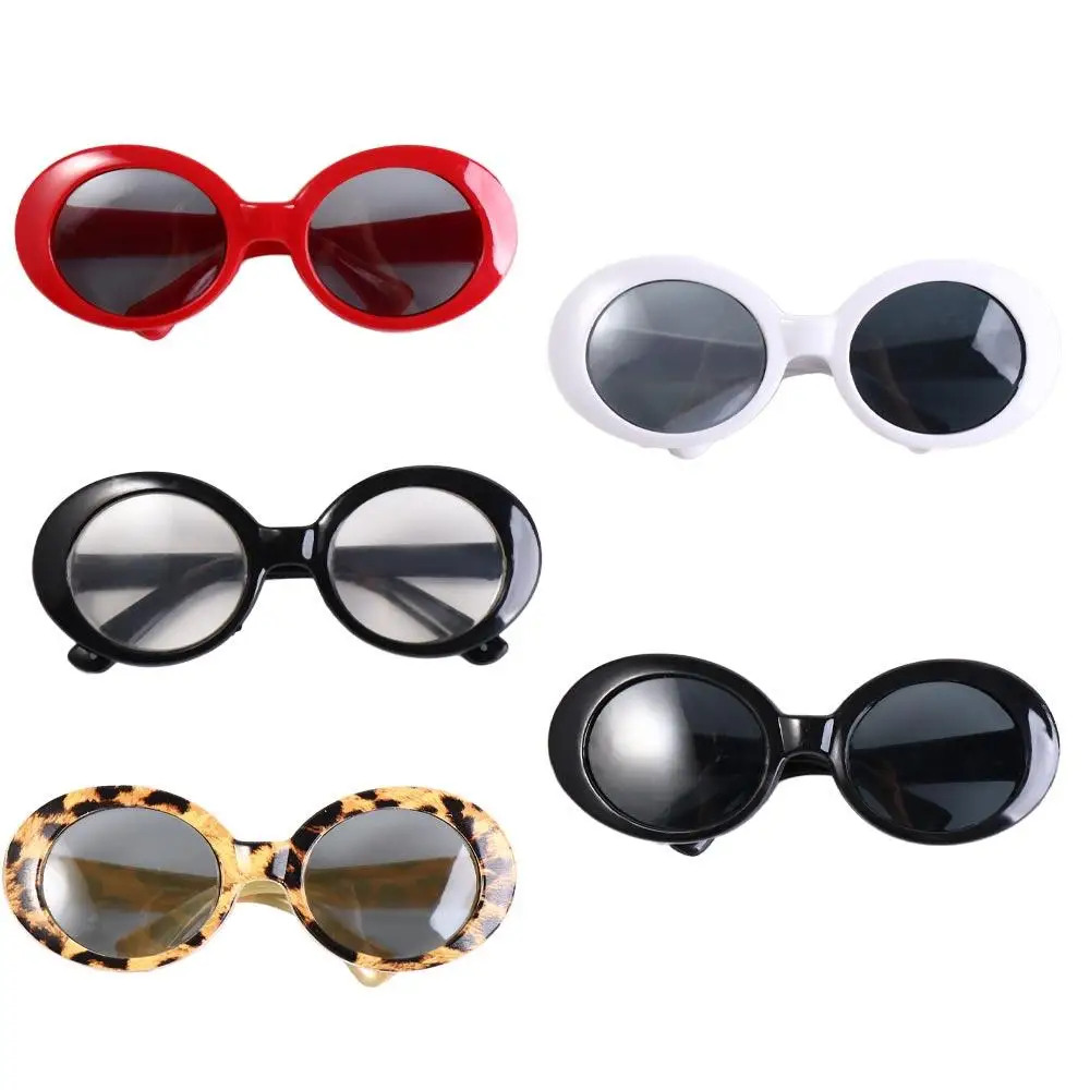 Photo Props Dress Up Doll Glasses Round Frame Fashion Pet Sunglasses Plastic Toys Decoration Dolls Eyeglasses For Blythe