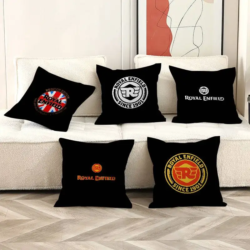 

R-ROYALS E-ENFIELDS Logo Cushion Cover Decorative Pillow Sofa Home Decor Case Pillow Cases