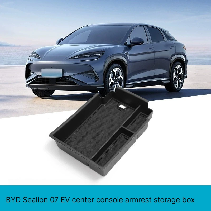Center Console Armrest Storage Box Under Dashboard Tray Fit for BYD Sealion 7 EV 2024 Car Interior Modification Accessories