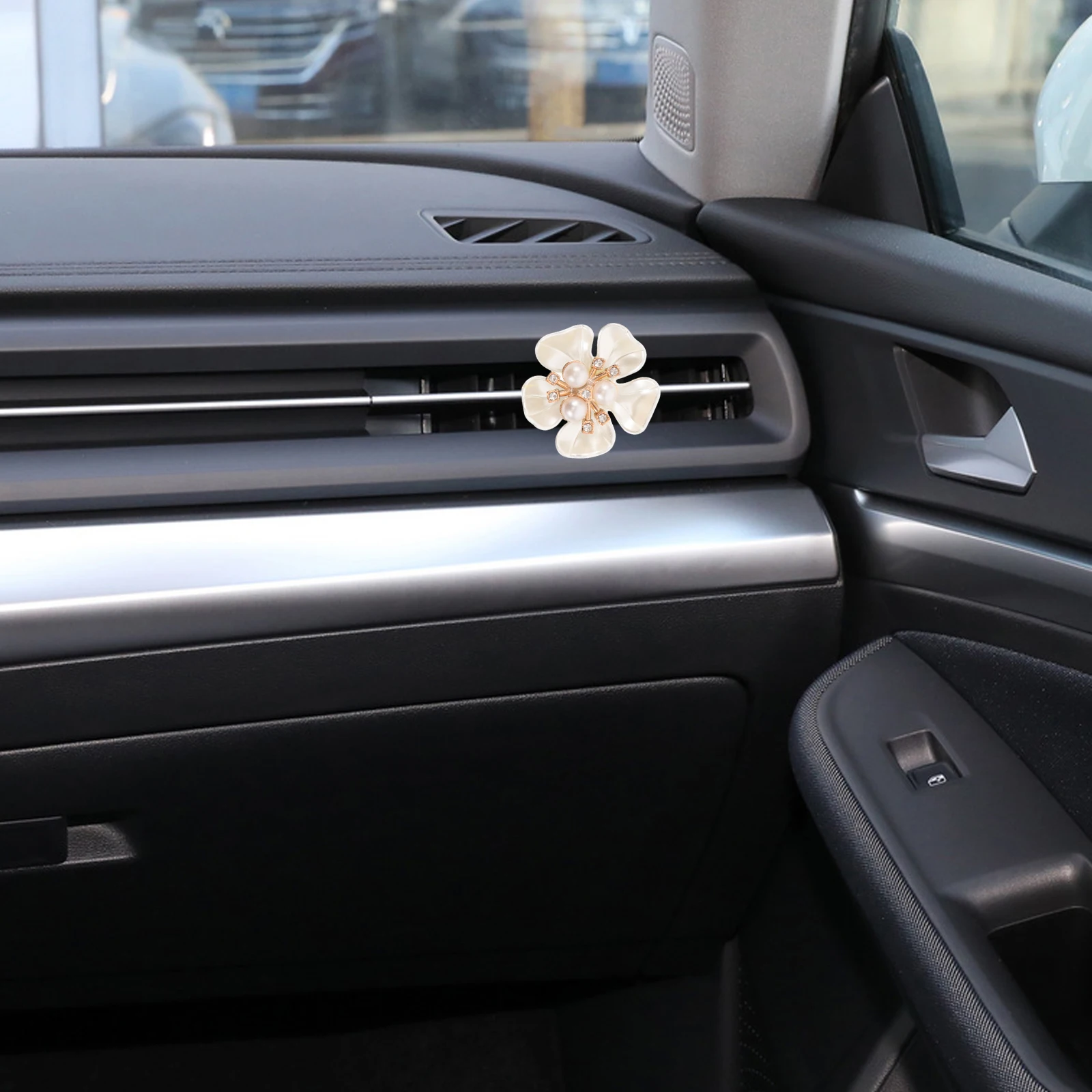 

40 Pcs Car Air Outlet Decoration Flower Decorations Rhinestone Accessories Dashboard Charm Clip Vent Clips Conditioner Diffuser