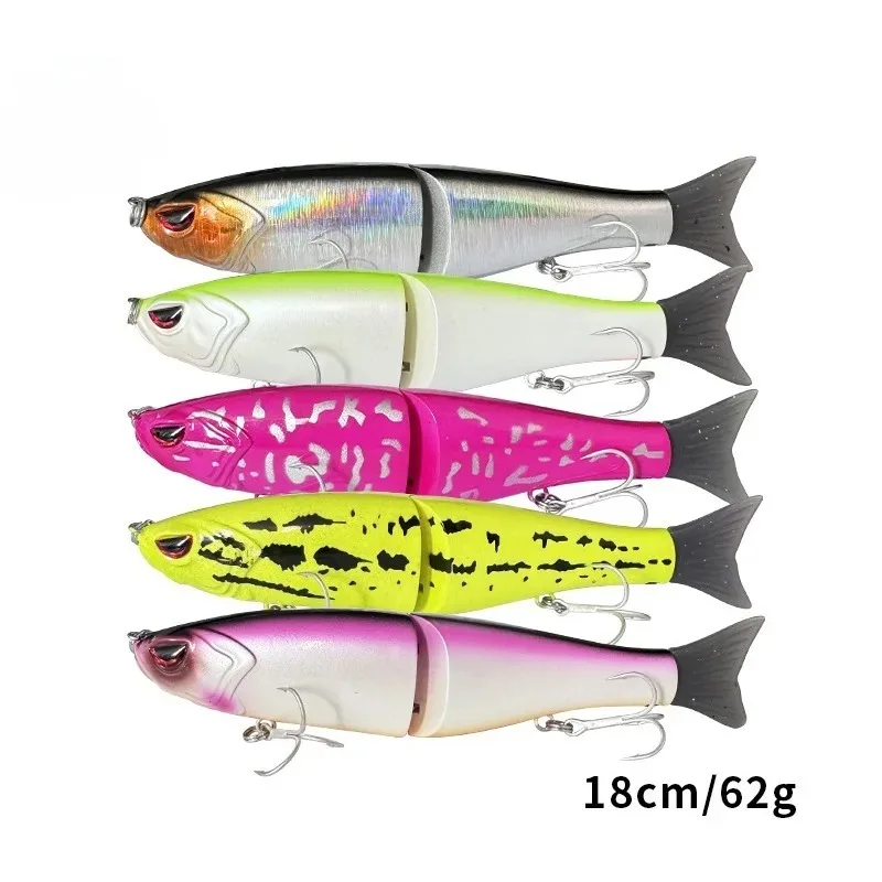 

Jointed Fishing Lure Glide Bait Swimbait for Big Fishing Sea Bass Artificial Balam Bait Predator Wobbler 18cm-62g