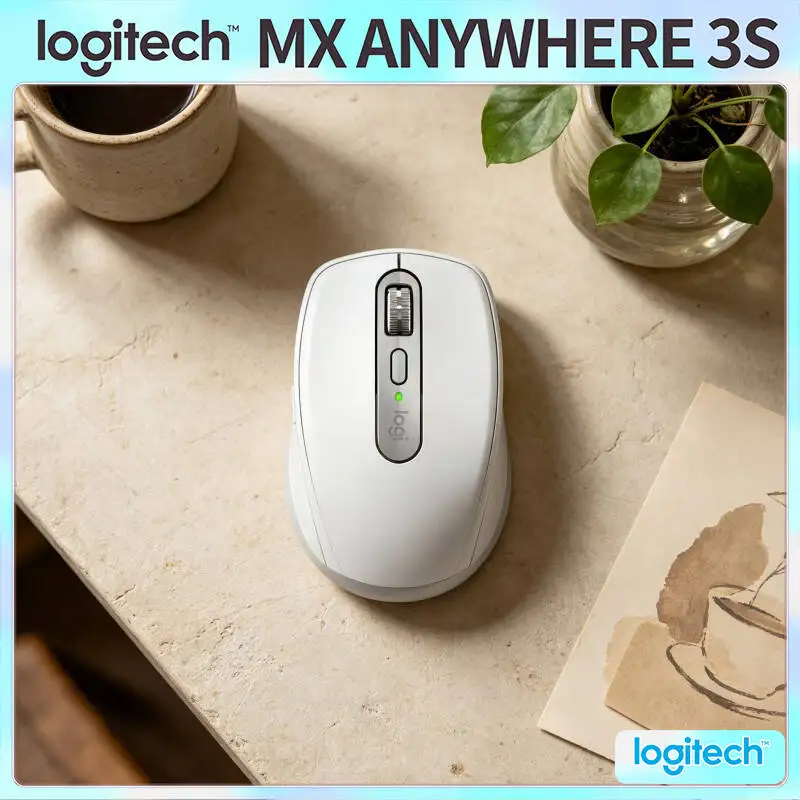 Creator MX Anywhere 3S - 8000 DPI, Precision Scroll, Silent Click, Perfect for Wine Brand Poster & Design Task