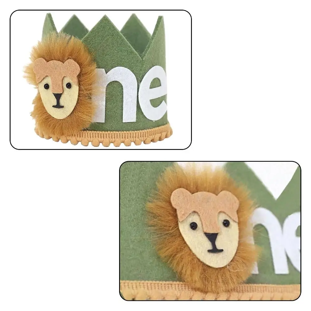 Green Wild One Birthday Decorations Crown Lion Where The Wild Things Are Party Supplies Birthday Hat