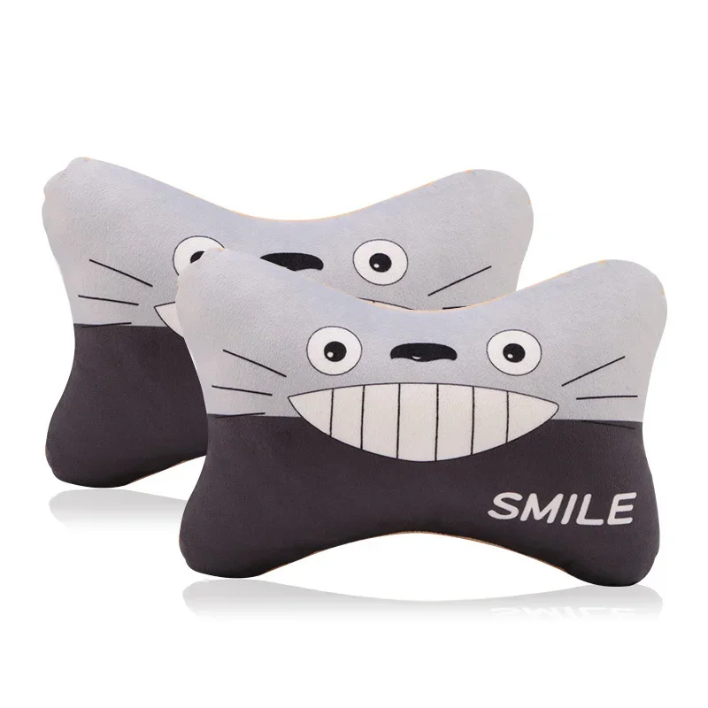 Car Headrest Neck Pillow Cartoon Neck Cushion Accessories Women Cervical Pillow Universal Girl Soft PP Cotton Comfort Pillow