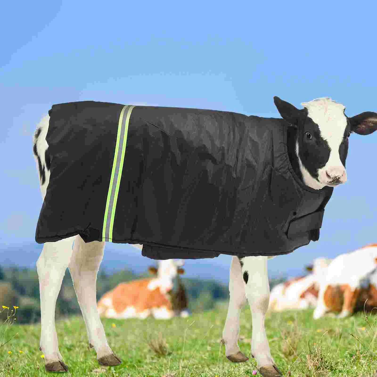 Thickened Calf Vest Coat Winter Clothes Warm Apparel Foal Blanket Supplies Livestock Waterproof