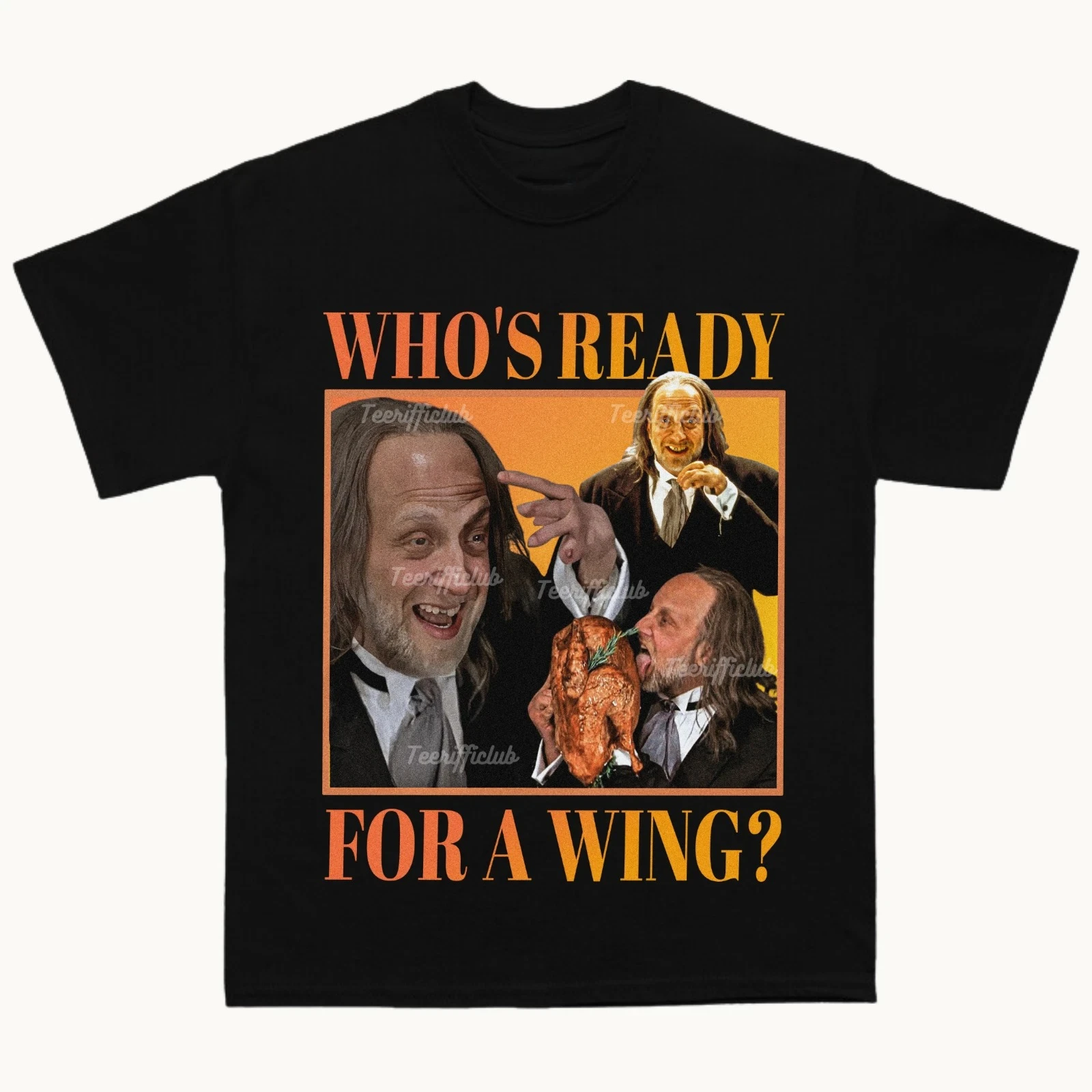

Who´s Ready for A Wing Scary Movie T-shirt Funny Tee Meme AmericanT-shirt Men Street Hip-hop Rock Short-sleeved Women Top
