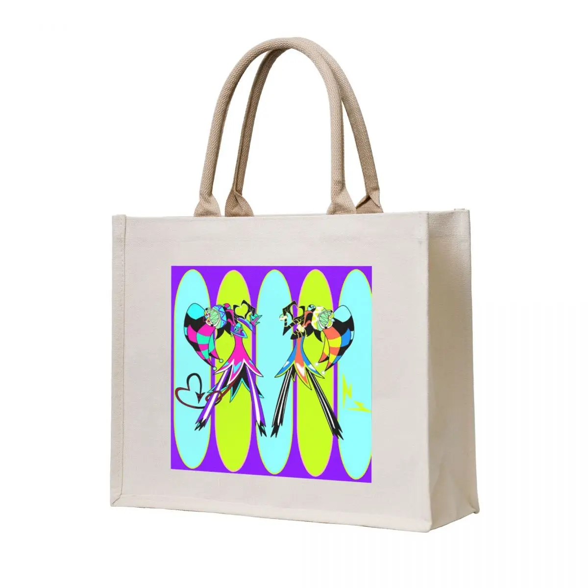 

Fizz Loves You (Robotic Fizzarolli / Robo Fizz and Fizzarolli) // Purple Back Tote Bag tote bag men tote bags men