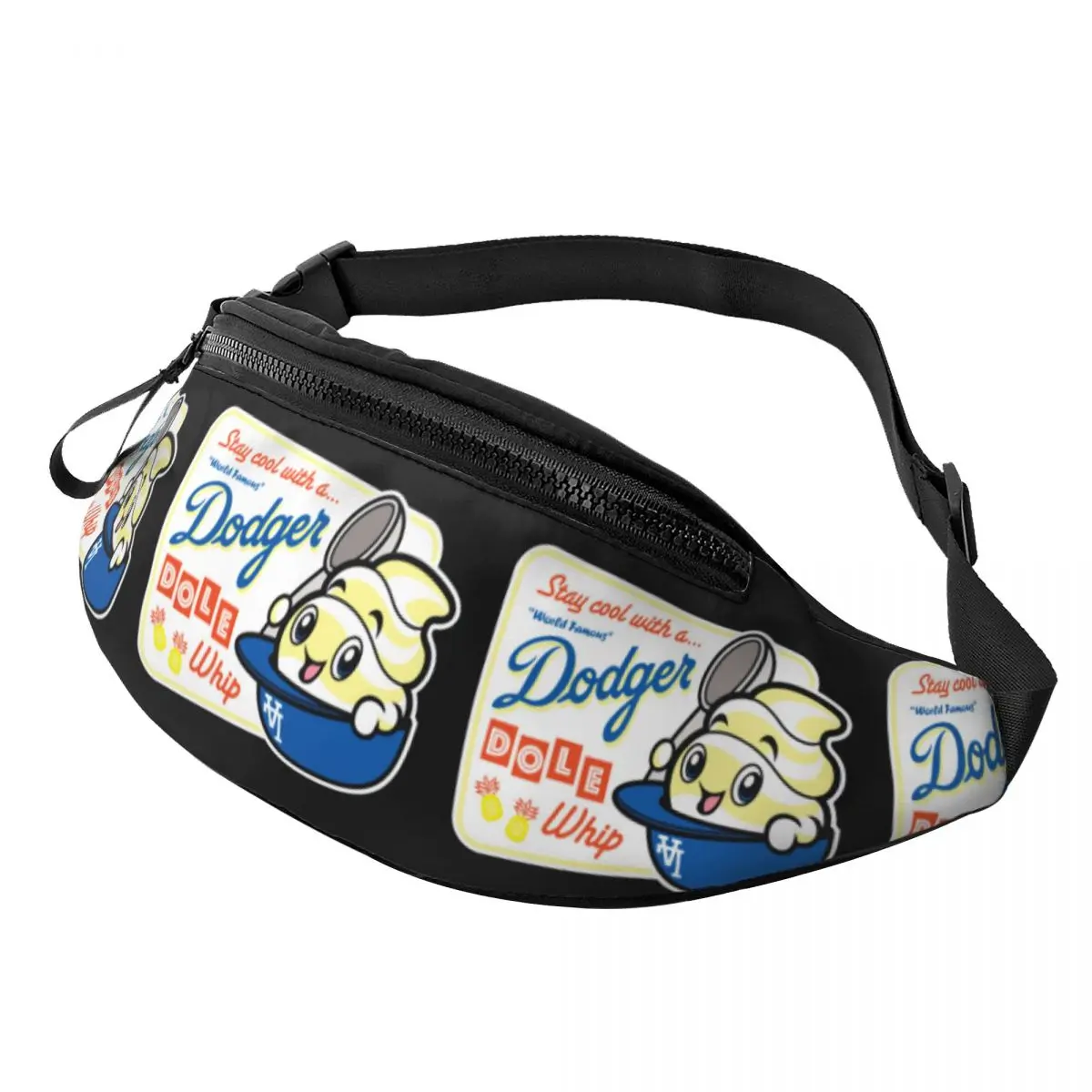 

World Famous Dodger Dole Whip Waist Bag for Women Men Crossbody Fanny Pack Running Phone Money Pouch