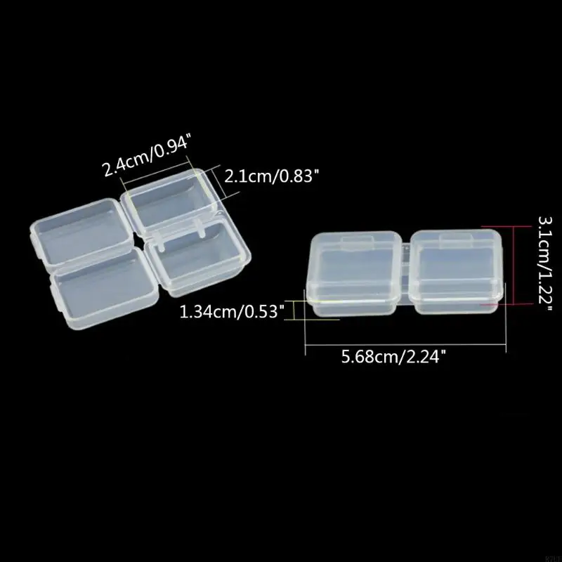 R7UF Transparent Plastic Bead Storage Container Bead Suitable for Beading