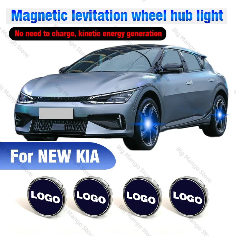 

Hub Light Car Wheel Caps Light Center Cover Lighting Cap Floating Illumination LED auto or KIA EV6 GT EV6 KX3 KX3