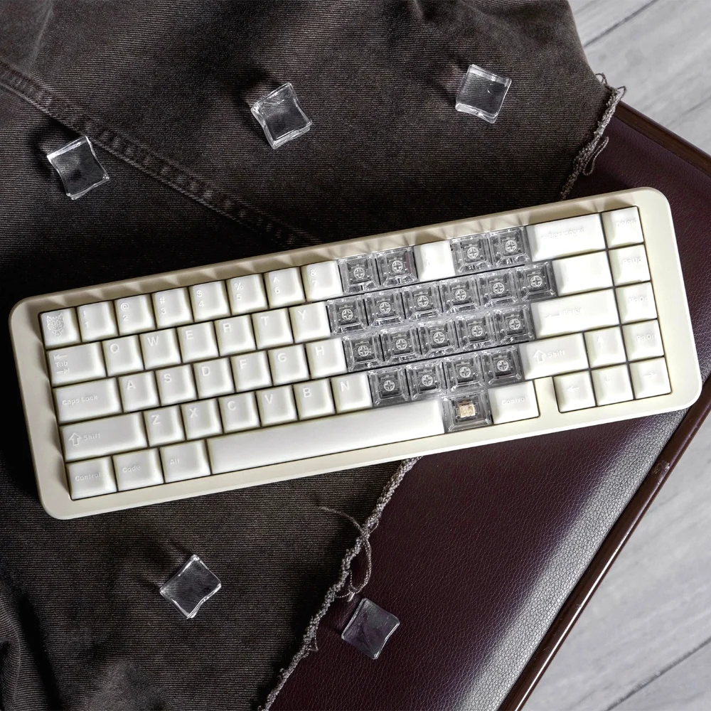 

136 Key PBT PC Cherry Keyboard Keychain Compatible with 60/64/84/98/108 Mechanical Keyboard Caps