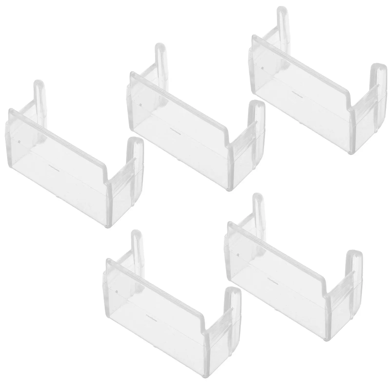 

5Pcs Train Track Connectors Transparent Stable Fixers for Home Kindergarten School Expandable Rail Set Accessories Plastic