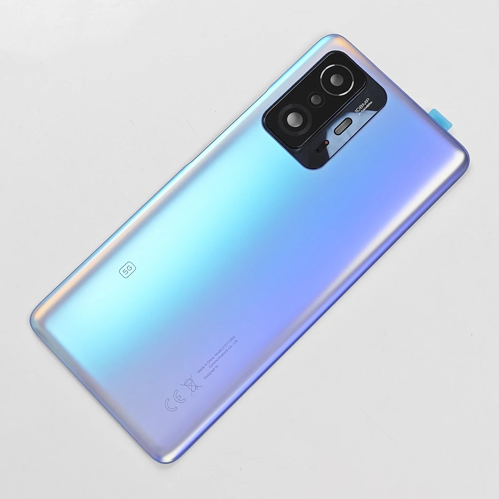 OEM A + ฝาครอบกระจกด้านหลังสำหรับ Xiaomi 11T PRO 5G เคสอะไหล่แบตเตอรี่ด้านหลัง Mi11T ฝาครอบด้านหลังพร้อมเลนส์กล้อง